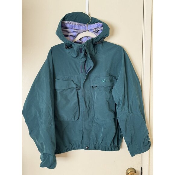 Vintage Simms Goretex Jacket Dry Coat Men’s Small Green Rare - Picture 6 of 16